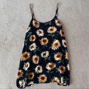 UO Kimchi Blue Sunflower Shift Dress Size S